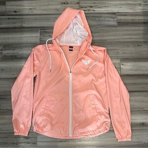 Size Up Supplements Pink Windbreaker Jacket Size Large workout